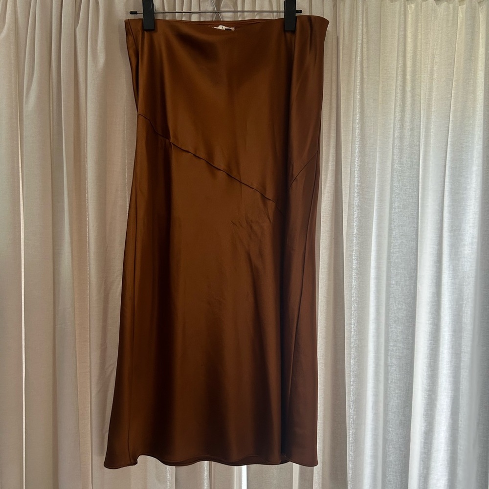 Elegant Rust Women's Skirt
